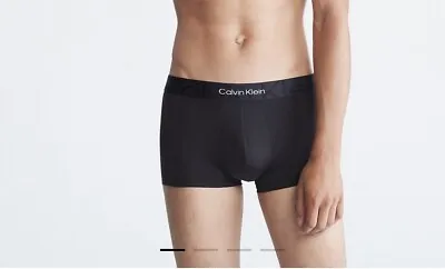 Calvin Klein Men's Underwear-TRUNK- BLACK-M--EMBOSSED ICON MICROFIBER • $16.80