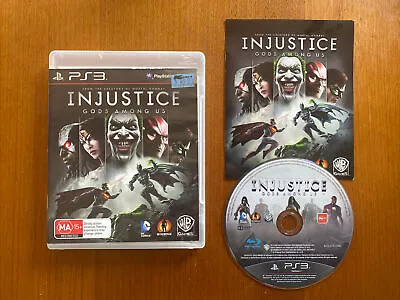 Injustice Gods Among Us (ma15+) Ps3 Includes Manual Pal Oz Seller • $7.95