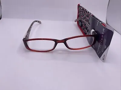 Foster Grant Funky THELMA Red +1.25 Reading Glasses W/Case  READERS MAGNIVISION • $12.95