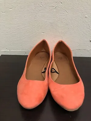 H&M Women Man Made Materials Flats Shoes  -Peach Color- Size US 7 -  EUR 38 • $10