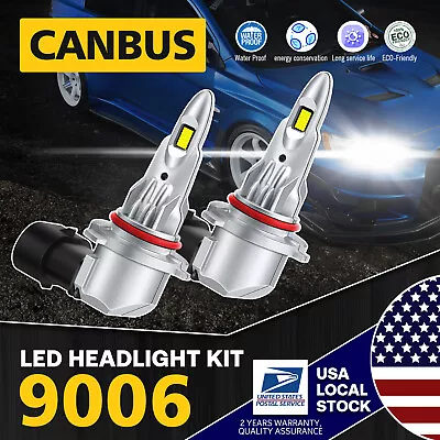 2PCS Canbus CSP LED Headlight Kit Low Beam Bulbs 9006 HB4 100W 6000K Super White • $16.09