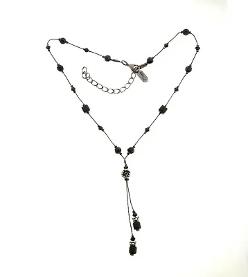 Dabby Reid Black Crystal Tassel Necklace 2.5 X 15.5-17.5  • $26.40