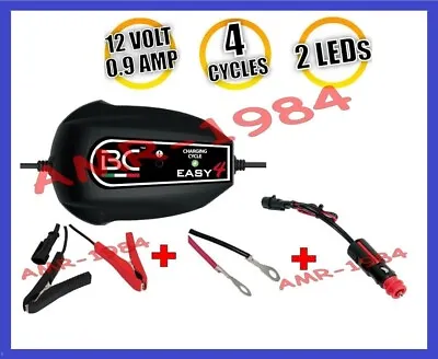 Charger Motorcycle Battery EASY4+Wires+Pliers 12V 09A Charger • $43.24