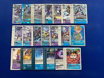 Digimon Card Game - MetalGarurumon (X Antibody)  Gabumon Blue Purple Deck • $49.99