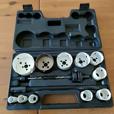 11Pcs HOLE SAW CUTTER SET 19-76MM Round/Circular Drill Cutting Kit + Case • £18