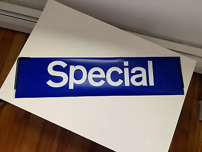 Ny Nyc Bus Roll Sign 1974 Fresh Pond Depo Special Vintage Transit Collectible • $49.95