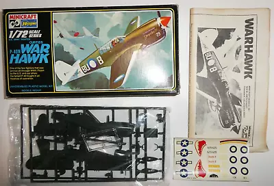 Hasegawa Minicraft 1/72 Curtiss P-40N Warhawk (C243) • $10