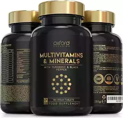 A-Z Multivitamins And Minerals Boosted With Turmeric - 180 Vegan Multivitamin T • £21.51