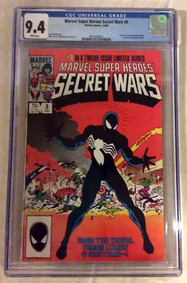 Marvel Super Heroes Secret Wars #8 - Marvel 1984 CGC 9.4 Origin Of VENOM!      G • £134.61