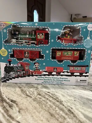 Disney MICKEY MOUSE  Holiday EXPRESS 12 Piece Train Set Christmas Toys • $35