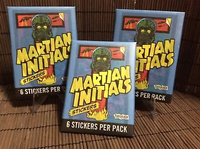 2023 Martian Initials Mars Attacks! Trading Card Sticker Wax Pack 3-pack Bundle! • $27.99