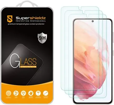 [3-Pack] Supershieldz Tempered Glass Screen Protector For Samsung Galaxy S21 5G • $10.99