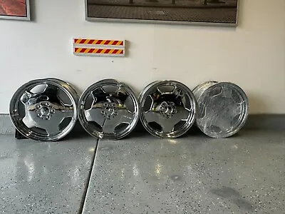 W140 18  AMG MONOBLOCK OEM CHROME Wheels Also Fit W220 W215 • $3995