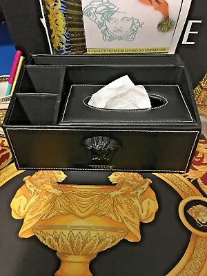 Versace Tissue Home Pencils Mail Holder Medusa Office Luxury Table Decor Sale  • $499