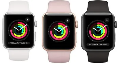 $89.99 • Buy Apple Watch Series 3 38mm 42mm GPS + WiFi + Cellular Gold Gray Silver -Very Good