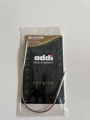 Addi Premium Silver Fixed Circular Knitting Needles Length 30cm 5.5mm • £5.50