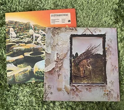 Houses Of The Holy + Led Zeppelin IV Vinyl Records ORIGINAL PRESSINGS VG+ • $65