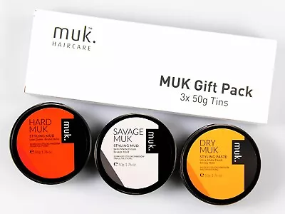 Hard Muk Dry Muk & Savage Muk MEGA Hold Gift Pack (3x 50g Tins) • £19.95