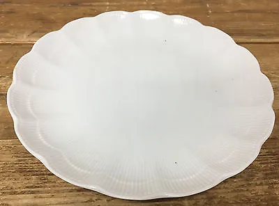 1 Dinner Plate Romantica All White Kaiser 47418 Ribbed Scalloped West Germany • $28.99