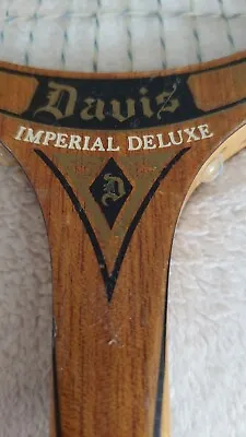 Tennis Racquet T.A. Davis Imperial Deluxe Wooden Made In USA Vintage • $42