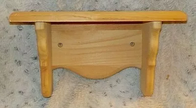 Unfinished Knotty Pine Wood Wall Shelf Plate Groove 5  X 12  7  High • $11.50