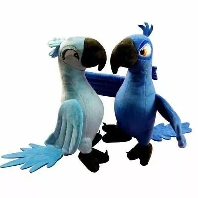 2pcs 12  BLUE & JEWEL Rio Plush Toy Parrot Bird Stuffed Animal Doll Kids Gift • $21.90