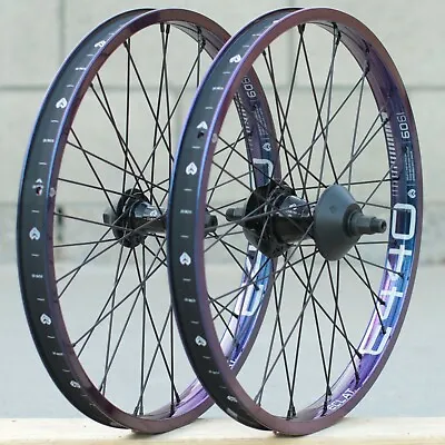 Eclat Bmx Bike Cortex Front Or Freecoaster Bicycle Wheel Galactic Purple Black • $239.95
