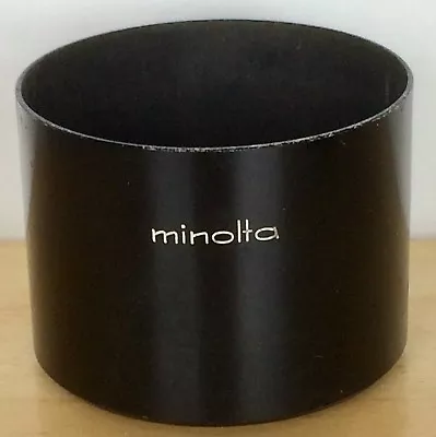 Vintage Genuine Original Minolta Black Lens Hood For MC 135mm F/3.5 Lens • $12.95