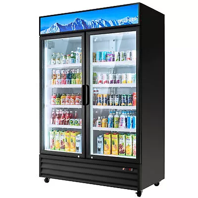 53  ETL Commercial Merchandiser 40 CF 2 Glass Door Cooler Display Refrigerator • $2099.99