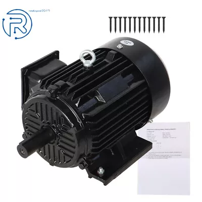 5HP 3Phase Electric Motor 1800 RPM 184T Frame TEFC 230/460 Volt Severe Duty New • $425.59