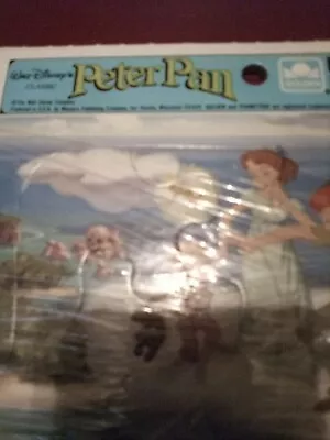 Vintage Childrens Golden Frame Tray 12 Piece Puzzle Walk Disney's Peter Pan 4165 • $11