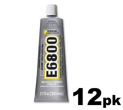 12pk E6800 UV Resistant Industrial Strength Adhesive Glue Clear 3.7fl Oz 109.4ml • £94.99