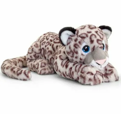 Keel Toys Keeleco Wild Snow Leopard 25cm Stuffed Soft Toy Plush • £11.49