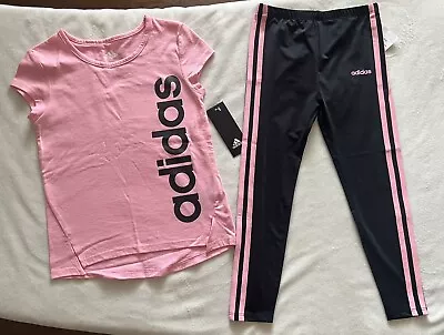 $26.99 • Buy ADIDAS Little Girl's Tee Shirt & Tights Outfit, 2-Piece Set