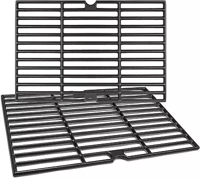 Grill Cooking Grates Grid 2-Pack Cast Iron Replacement 15.5  For Dyna Glo BBQ • $55.99