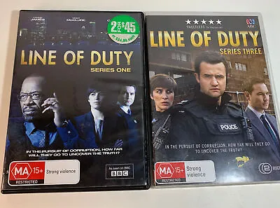 Line Of Duty Season 1 & 3 Only DVD Region 4 Tv Series One & Three BBC DVD • £11.10