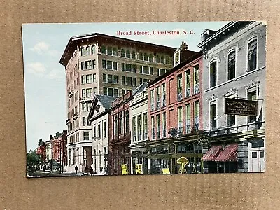 Postcard Charleston SC South Carolina Broad Street Cigar Shop Vintage PC • $6.99