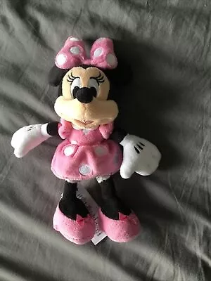 Disney Store Minnie Mouse Small Pink Soft Toy 10” Plush • £5