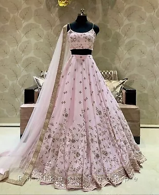 Bollywood Lehenga Choli Indian Wedding Dress Designer Lehenga Party Wear Lehenga • $121.26