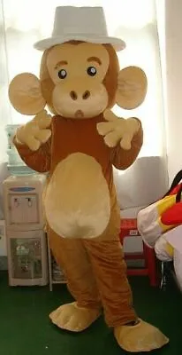 Monkey Mascot Costume Suit Cosplay Party Game Outfit Advertising Halloween Adult • $119.99