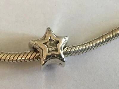£7.99 • Buy Authentic Sterling Silver Chamilia White Swarovski Star Charm