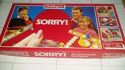 Sorry Board Game Vintage 1980's Waddingtons 100% Complete • £14.99