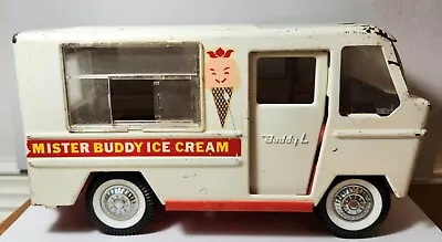 Vintage 1960's Buddy L Pressed Steel Mister Buddy Ice Cream Van Truck • $168