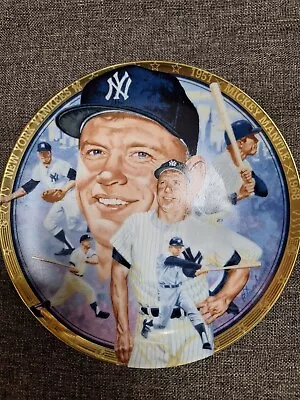 1992 New York Yankees Mickey Mantle Collector Plate Hamilton Collection • $11.99