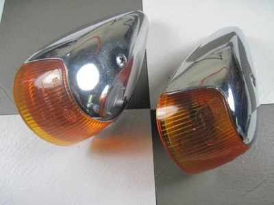 $85 • Buy Restored Front Turn Signal Assemblies 1964-1967 Hella VW Bug VW Beetle Pair
