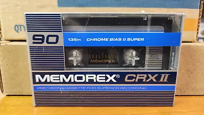 Vintage Memorex CRX II 90 Chrome Blank Audio Cassette 90 Minute Tape New • $34.99