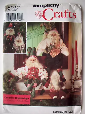 23  Victorian Elf Christmas Decor Ornaments  Craft Pattern 8013 UNCUT • $8.99