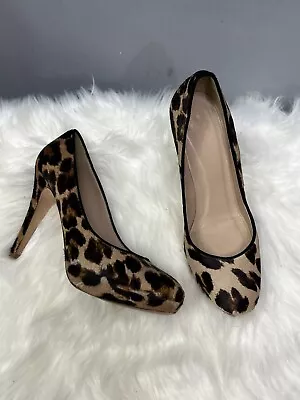 J. Crew Collection Pia Calf Hair Animal Print Pumps Womens Size 7 Heels  • $45.99