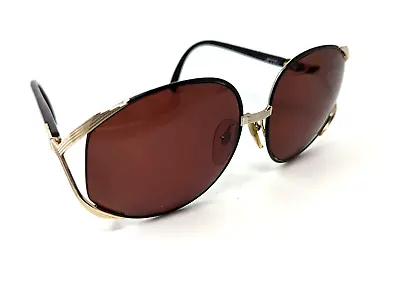 Christian Dior CD 2250 Gold Black Oversized Eyeglass Sunglasses Frame Austria • $59.99