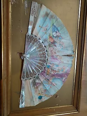 Antique European Mother Of Pearl Fan 18/19th Century • $450